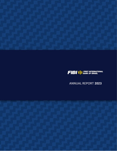 Miniature First International Bank of Israel Rapport annuel 2023