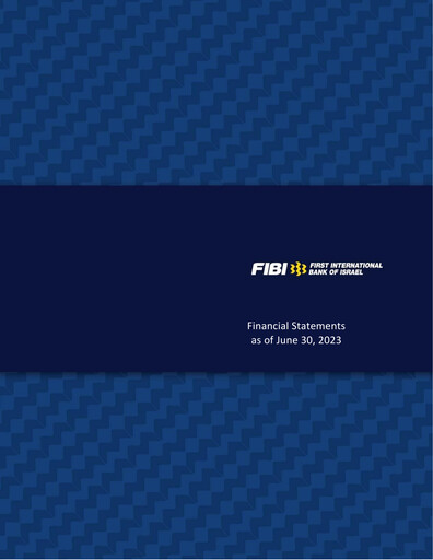 Miniature First International Bank of Israel Bilan financier 2023-h1