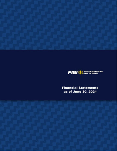 Miniature First International Bank of Israel Bilan financier 2024-h1
