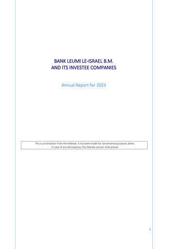 Thumbnail Bank Leumi
 Annual Report 2023