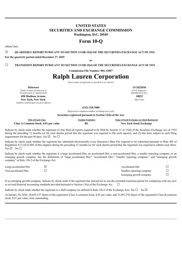 Thumbnail Ralph Lauren Quarterly Report 2026-q3
