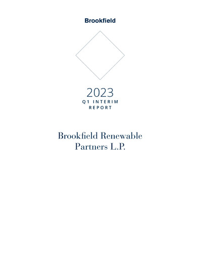 Miniature Brookfield Renewable Partners Rapport trimestriel 2023-q1