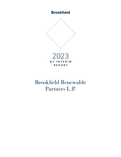 Miniature Brookfield Renewable Partners Rapport trimestriel 2023-q2