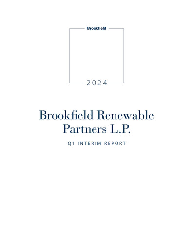 Miniature Brookfield Renewable Partners Rapport trimestriel 2024-q1
