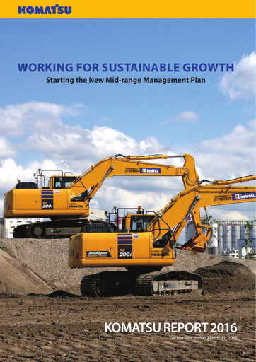 Thumbnail Komatsu Annual Report 2016