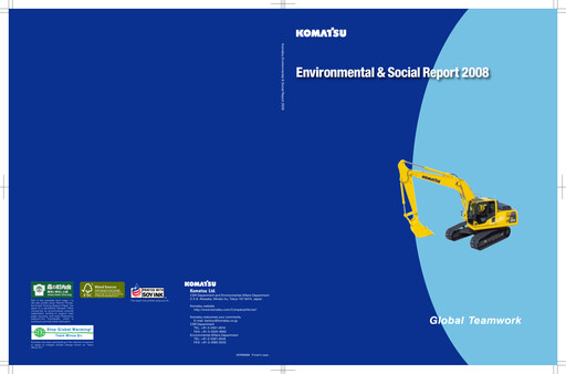 Thumbnail Komatsu ESG Report 2008