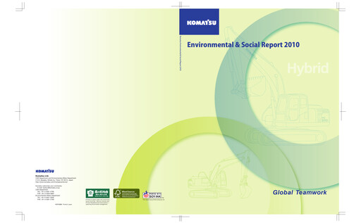Thumbnail Komatsu ESG Report 2010