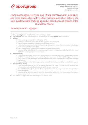 Thumbnail Bpost Half-year Report 2023-h1