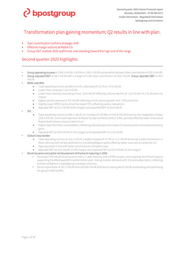 Thumbnail Bpost Half-year Report 2025-h1