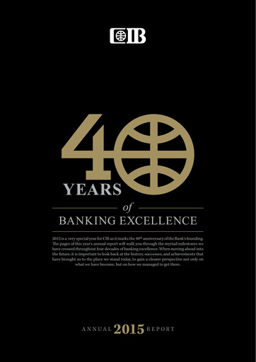 Thumbnail Commercial International Bank Annual Report 2015