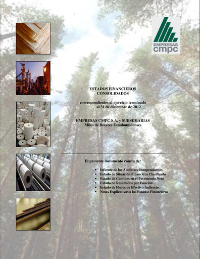 Thumbnail Empresas CMPC Financial Statement 2012