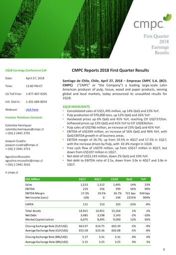 Thumbnail Empresas CMPC Quarterly Report 2018-q1