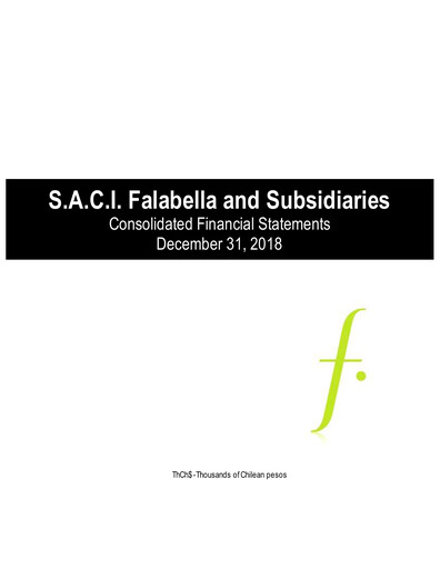 Vorschaubild Falabella
 Finanzmitteilung 2018