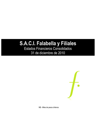 Vorschaubild Falabella
 Finanzmitteilung 2010
