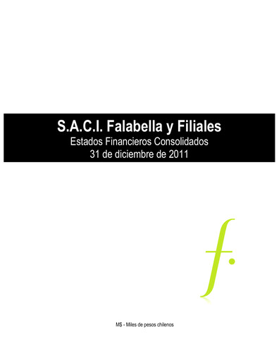 Vorschaubild Falabella
 Finanzmitteilung 2011