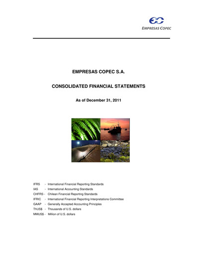 Thumbnail Empresas Copec Financial Statement 2011