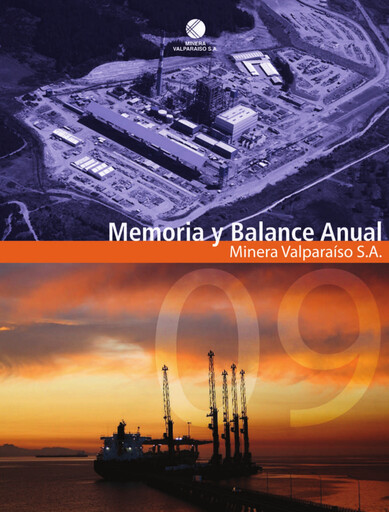 Thumbnail Minera Valparaíso Annual Report 2009