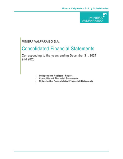 Thumbnail Minera Valparaíso Financial Statement 2024
