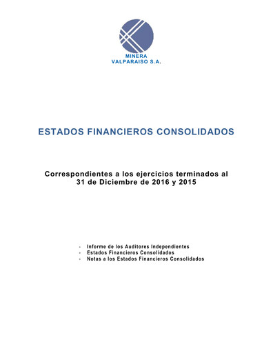 Thumbnail Minera Valparaíso Financial Statement 2016