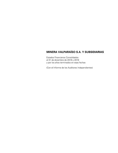 Thumbnail Minera Valparaíso Financial Statement 2019
