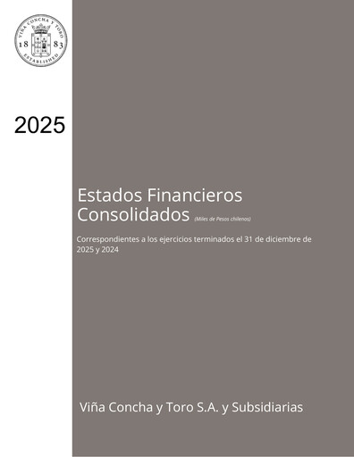Thumbnail Viña Concha y Toro Financial Statement 2025