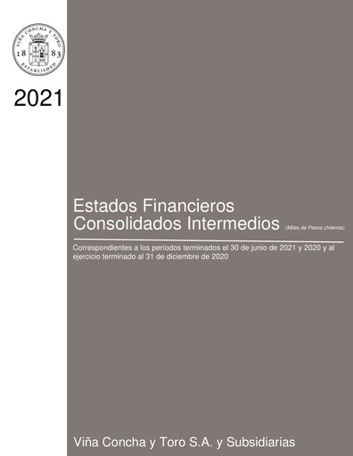 Thumbnail Viña Concha y Toro Quarterly Report 2021-q2