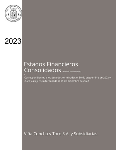 Thumbnail Viña Concha y Toro Quarterly Report 2023-q3