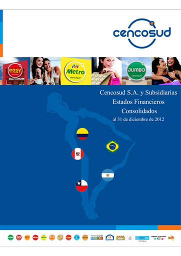 Thumbnail Cencosud
 Financial Statement 2012