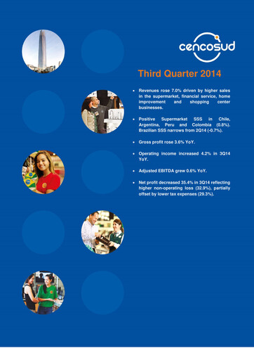 Thumbnail Cencosud
 Quarterly Report 2014-q3