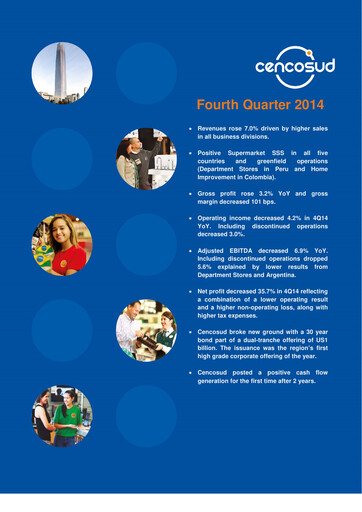 Thumbnail Cencosud
 Quarterly Report 2014-q4
