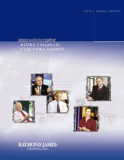 Thumbnail Raymond James Financial Annual Report 2001