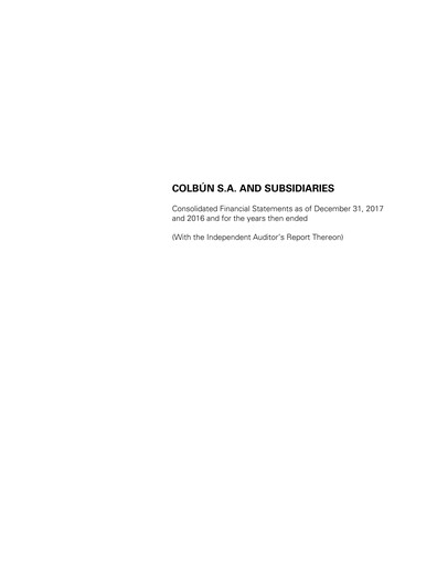 Thumbnail Colbún Financial Statement 2017