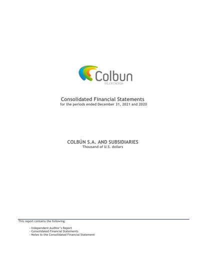 Thumbnail Colbún Financial Statement 2021
