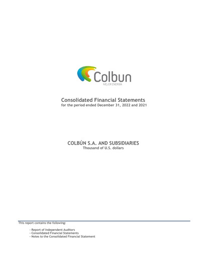 Thumbnail Colbún Financial Statement 2022