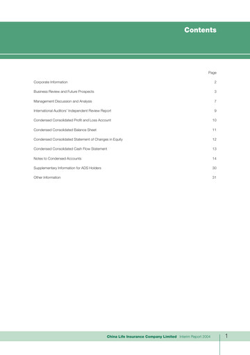 Thumbnail China Life Insurance Half-year Report 2004-h1