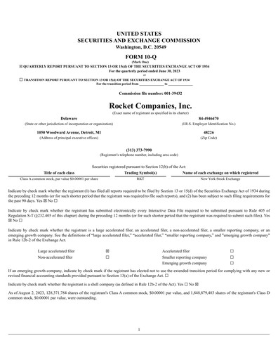 Miniature Rocket Companies
 Rapport trimestriel 2023-q2