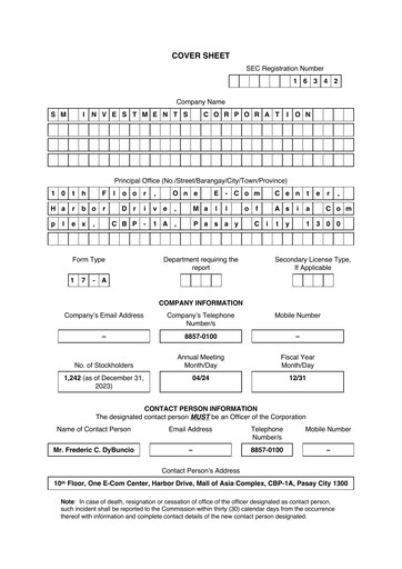 Vorschaubild SM Investments Corporation Jahresbericht 2023