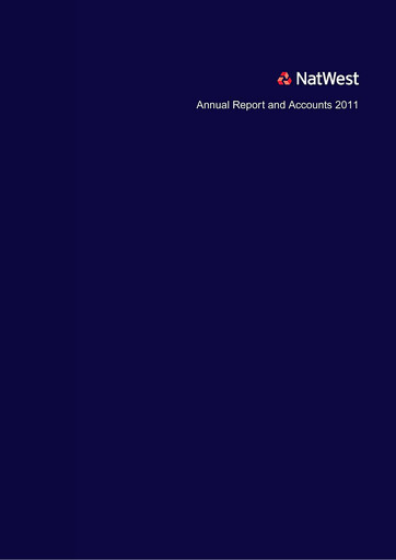 Miniature NatWest Group Rapport annuel 2011