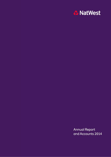 Miniature NatWest Group Rapport annuel 2014