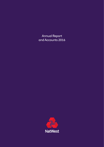 Miniature NatWest Group Rapport annuel 2016