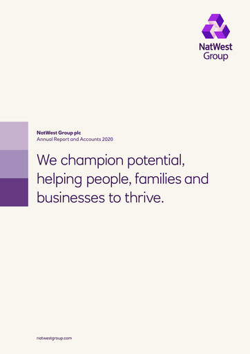 Miniature NatWest Group Rapport annuel 2020