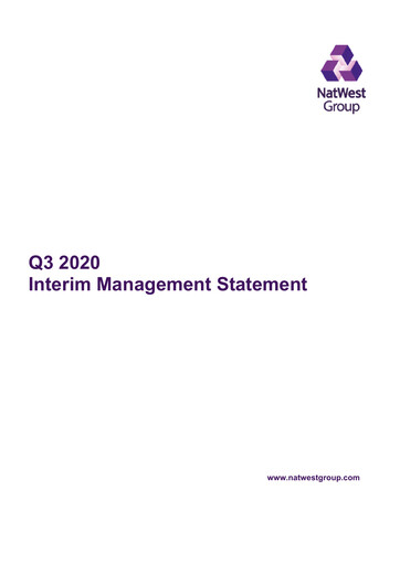 Thumbnail NatWest Group Quarterly Report 2020-q3