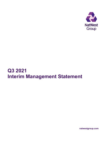 Thumbnail NatWest Group Quarterly Report 2021-q3