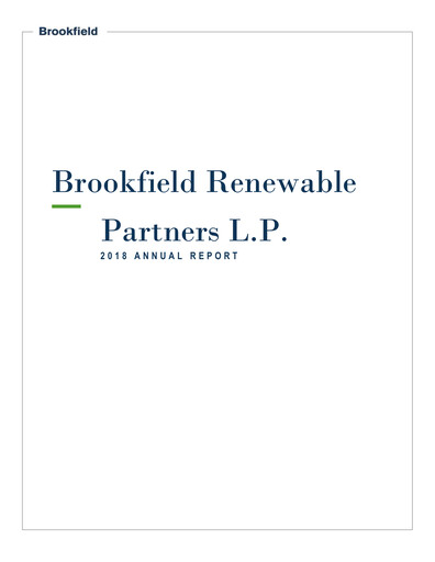 Thumbnail Brookfield Renewable Annual Report 2018
