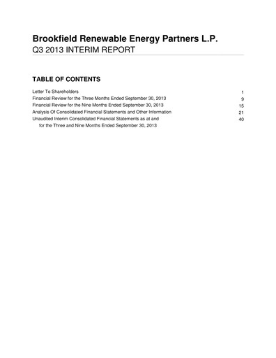 Vorschaubild Brookfield Renewable Quartalsbericht 2013-q3