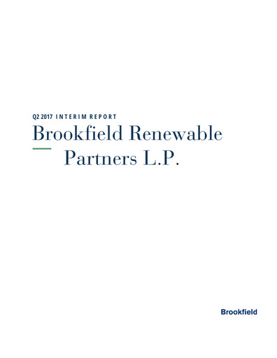Vorschaubild Brookfield Renewable Quartalsbericht 2017-q2