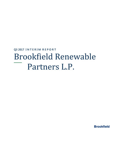 Vorschaubild Brookfield Renewable Quartalsbericht 2017-q3