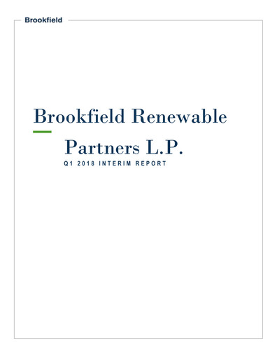 Vorschaubild Brookfield Renewable Quartalsbericht 2018-q1