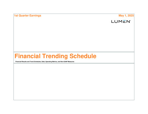 Vorschaubild Lumen Technologies Quartalsbericht 2025-q1