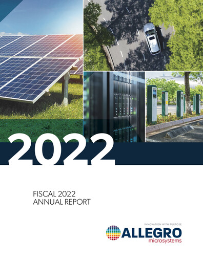 Miniature Allegro MicroSystems Rapport annuel 2022